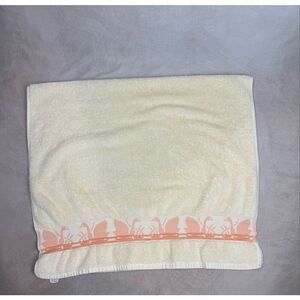 Vintage Swan Bath Towel Marco Polo Pink 21x40” READ Cottagecore